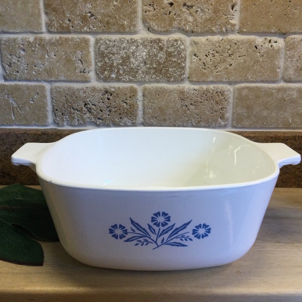 Vintage Blue Cornflower Corningware